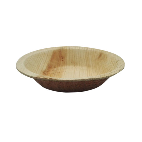 Bowl de hoja de palma - redondo - 100 mm