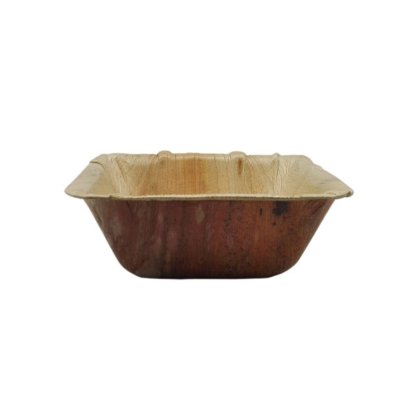 Bowl de hoja de palma - cuadrado - 130 X 1630 mm