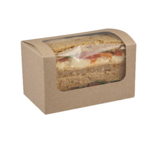 Caja sandwich con ventana de celulosa