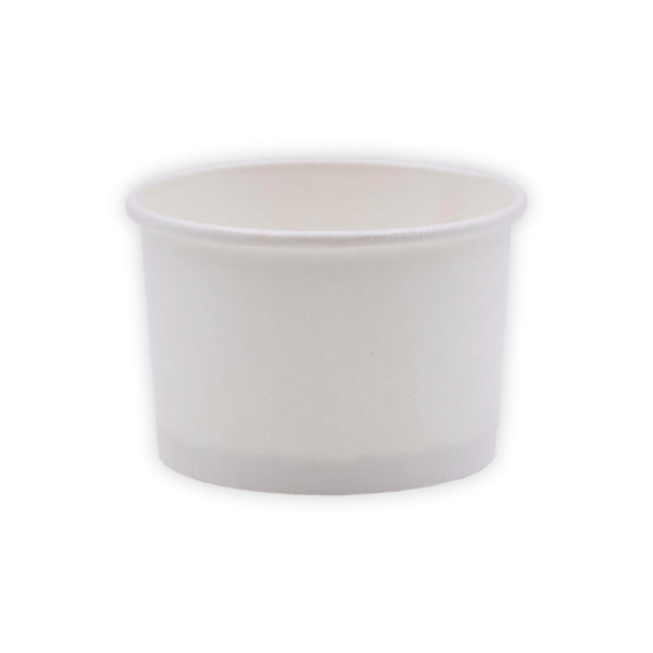 Tarrinas de papel - Blanca - 240 ml