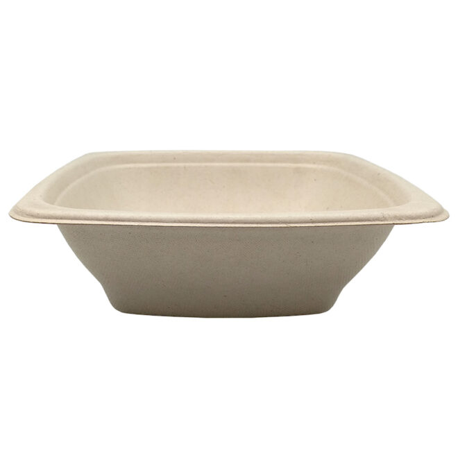 Bol de bagazo – Cuadrado - 720 ml. / 24 oz. 18 x 18 x 54 cm.