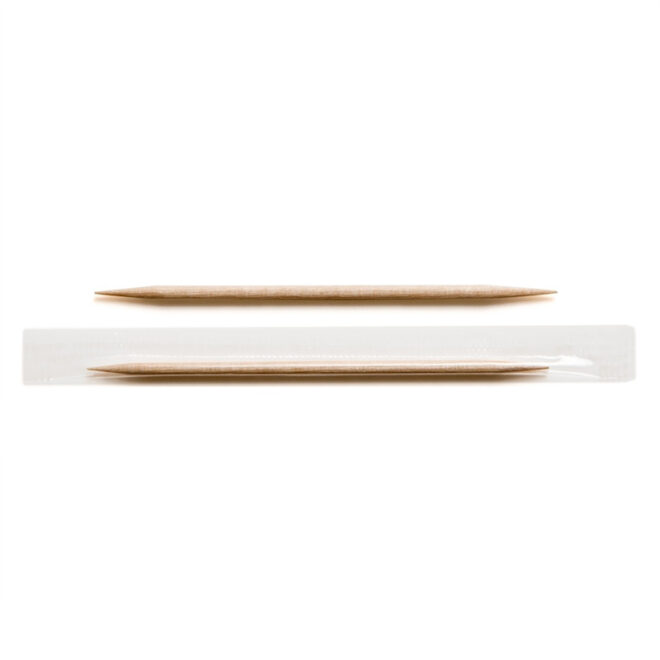 Palillo redondo de madera - funda cellofan 6