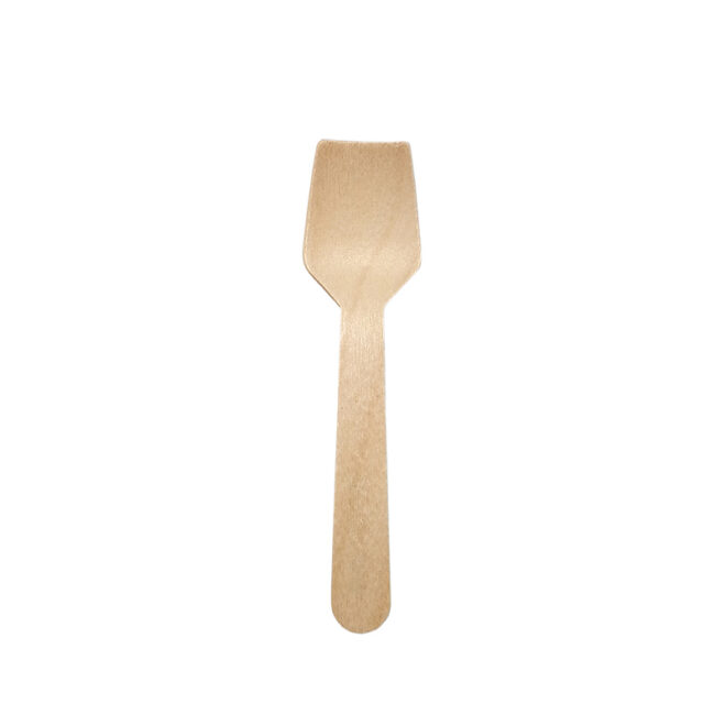Cubiertos de madera encerada - Cuchara helado 9