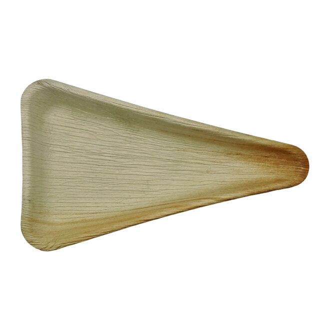 Plato de hoja de Palma – Triangular 25 x 14 cm.