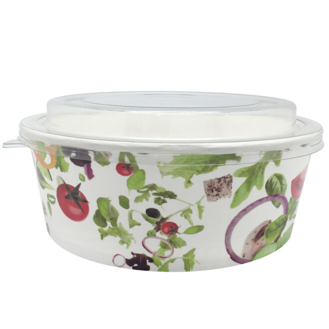 Ensaladera de cartón – Salad - 1.200 ml. - Ø 185 mm.