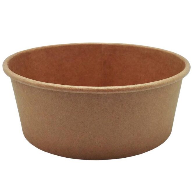 Ensaladera de cartón – Full kraft - 1.100 ml. - Ø 185 mm.