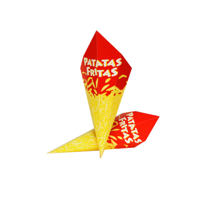 Conos fritos eco - pequeño 16 x 12 cm.