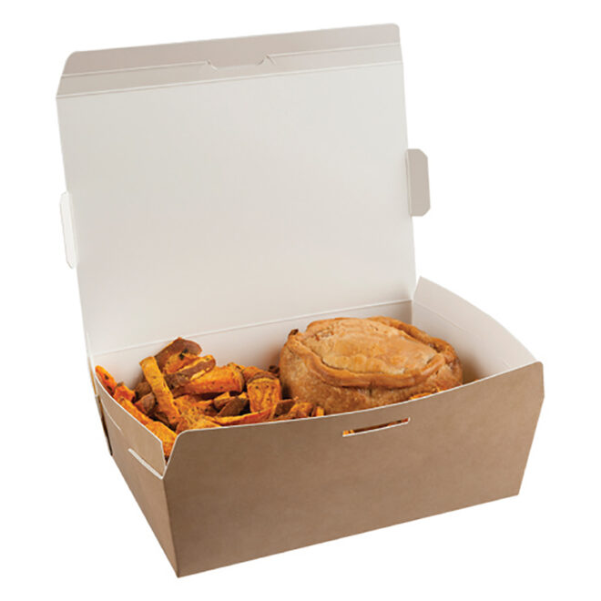 Envases cook pac - Kraft-Blanco - 1.540 ml. 20