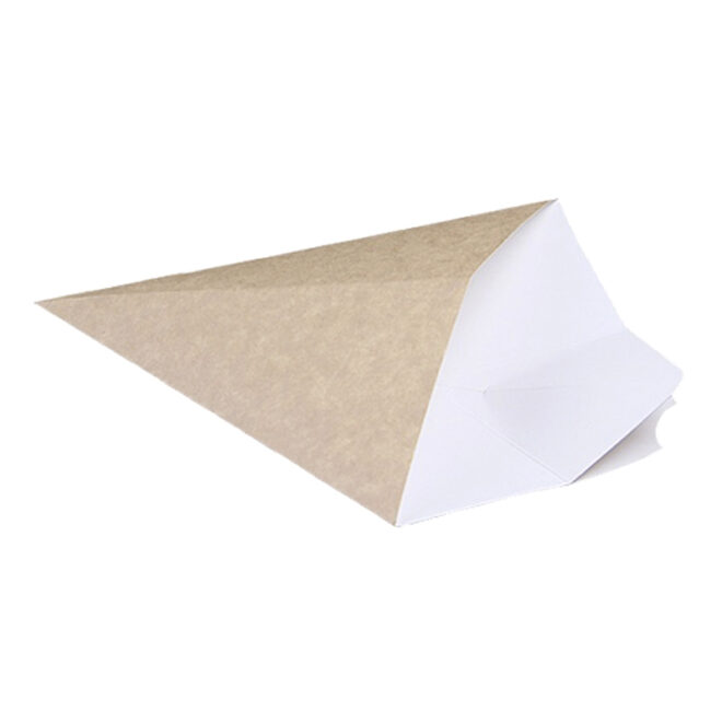 Cono fritos kraft con salsero - grande 21
