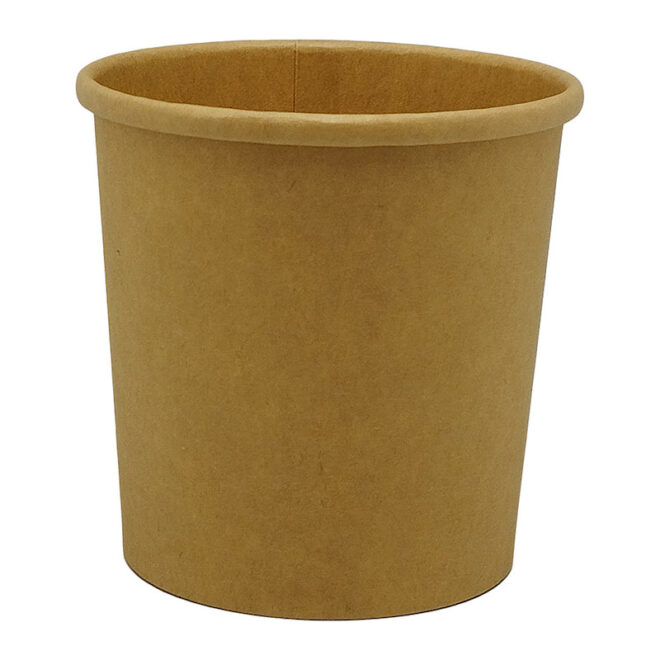 Sopera de cartón – Full kraft - 470 ml. / 16 oz. - Ø 96 mm.  40 x 100 cm.