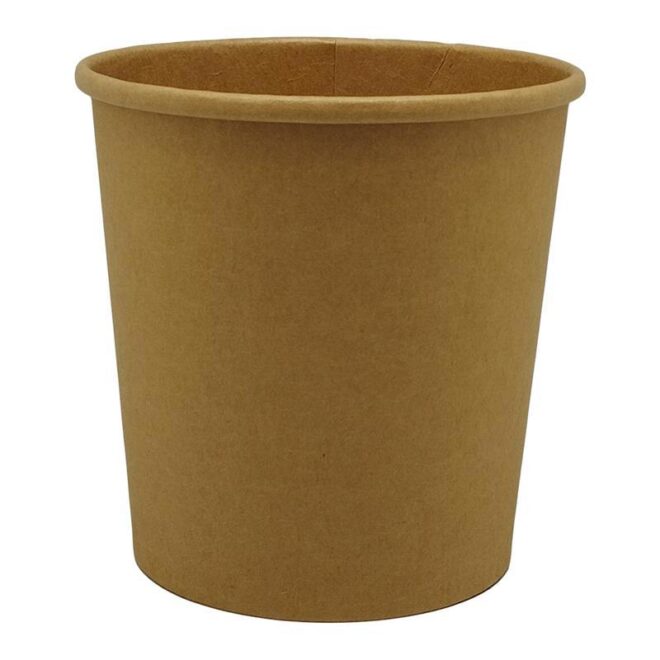 Sopera de cartón – Full kraft - 750 ml. / 26 oz. - Ø 115 mm.  40 x 100 cm.