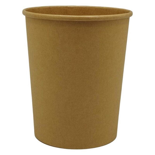 Sopera de cartón – Full kraft - 920 ml. / 32 oz. - Ø 115 mm.  40 x 100 cm.