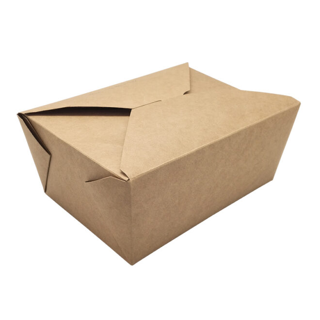 Envase Take-Away - Kraft - 2.100 ml. 20 x 14 x 9 cm.