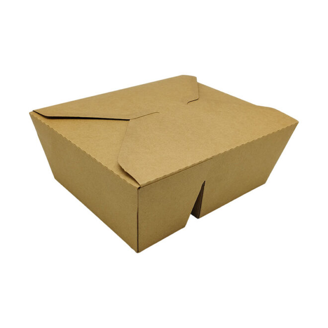 Envase Take-Away kraft 2 compartimentos - 1.170 ml. 15 x 12 x 6