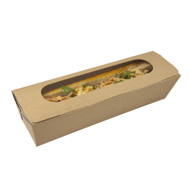 Caja Bocadillo con ventana de celulosa - 1.145 ml. 27