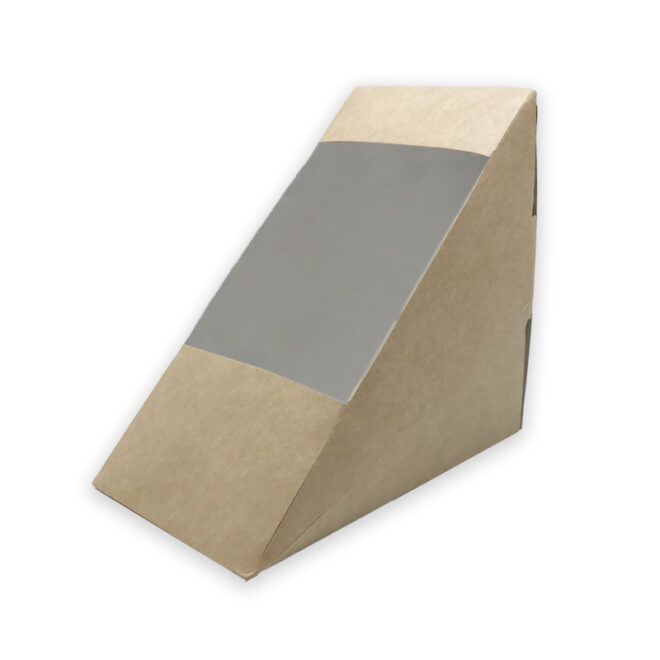 Envase para sandwich - Kraft-Blanco - Grande 8