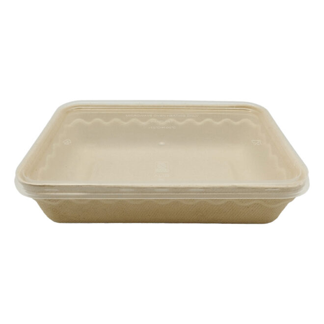 Envase de bagazo – Rectangular con tapa PP - 500 ml. 17