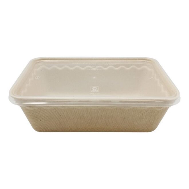 Envase de bagazo – Rectangular con tapa PP - 750 ml. 17