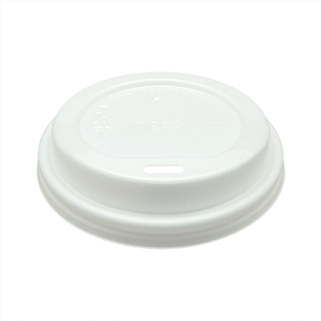 Tapa Pla - Blanca - Vaso 240 ml. / 8 oz. - Ø 80 mm.