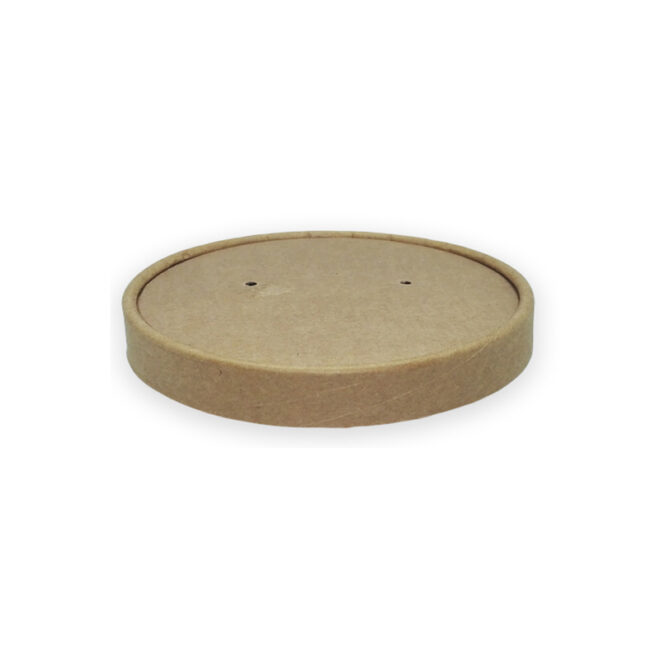 Tapa sopera de cartón – Full kraft - Ø 115 mm.