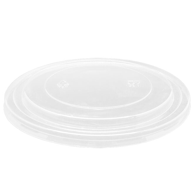 Tapa PET Ensaladera de cartón - Full Kraft - Ø 185 mm.