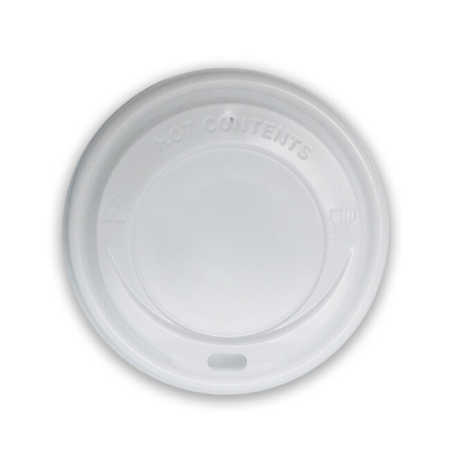 Tapa para vaso de papel - Blanco - 12/16 oz. - Ø 90 mm.