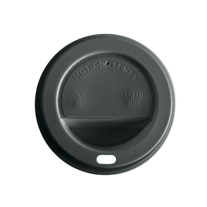 Tapa para vaso de papel - Negro - 12/16 oz. - Ø 90 mm.
