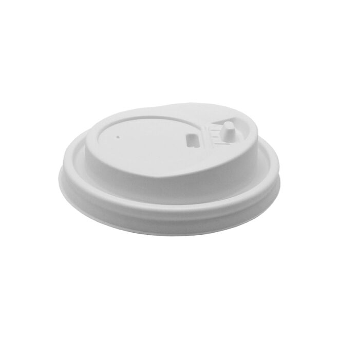 Tapa con cierre anti-derrame - Blanca - 8 oz. - Ø 80 mm. - Imagen 2