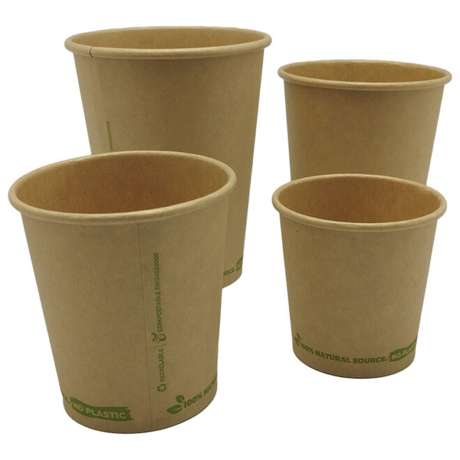 Vaso de papel – Kraft - 120 ml. / 4 oz. WATER BASED Ø 62 mm. - Imagen 2
