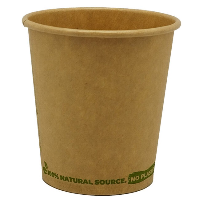 Vaso de papel – Kraft - 210 ml. / 7 oz. WATER BASED Ø 73 mm.