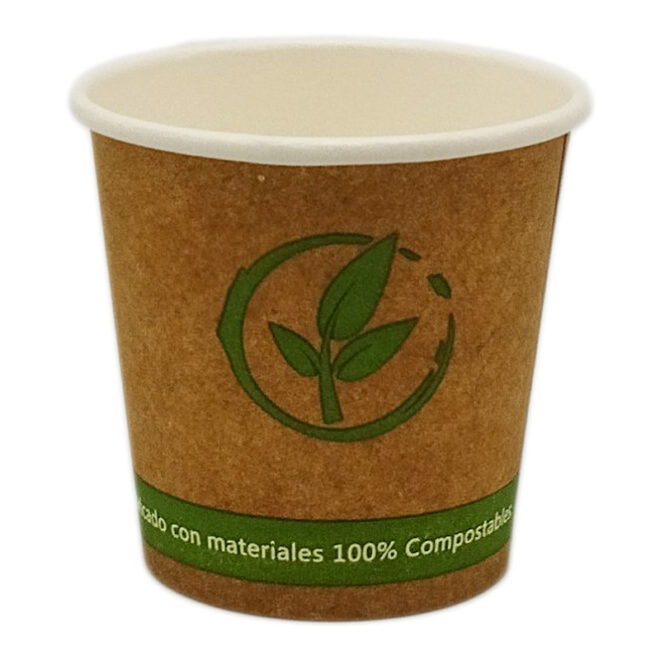 Vaso de papel bebidas calientes - 120 ml. / 4 oz. - Ø 62 mm.