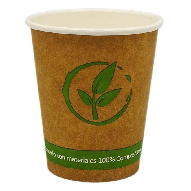 Vaso de papel bebidas calientes - 240 ml. / 8 oz. - Ø 80 mm.