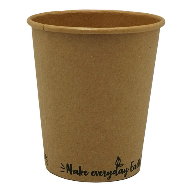 Vaso de papel – Kraft – 240 ml. / 8 oz. EARTH DAY Ø 80 mm.