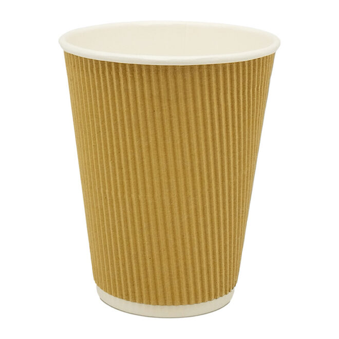 Vaso de papel – Kraft – Doble capa - 360 ml. / 12 oz. - Ø 90 mm.