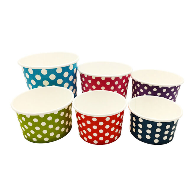 Tarrina de papel – Topos - 180 ml. / 6 oz. - Ø 85 mm. - Imagen 2