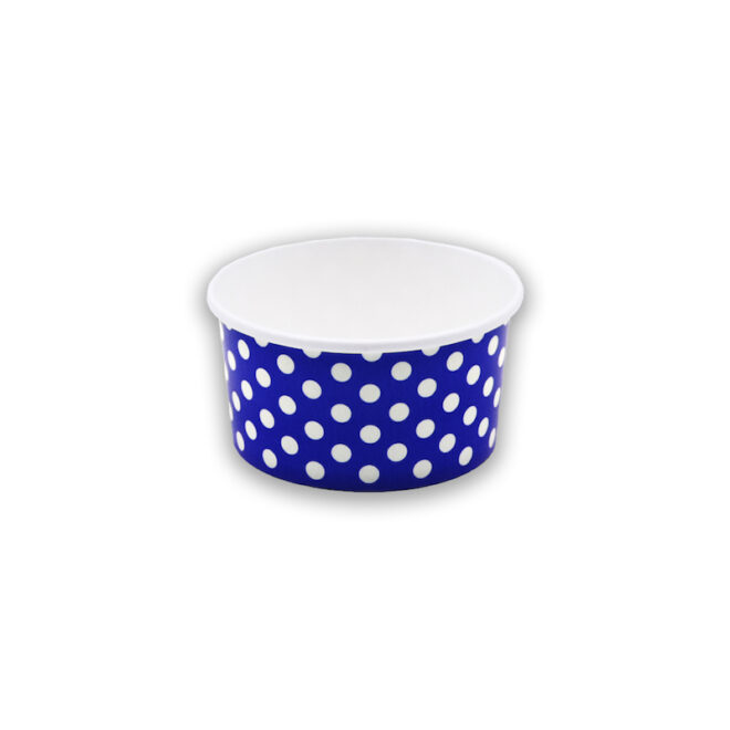 Tarrina de papel – Topos - 80 ml. / 3 oz. - Ø 72 mm.