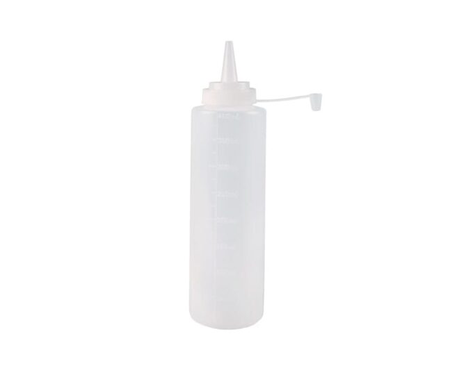 Botella dosificadora transparente 400 cc.