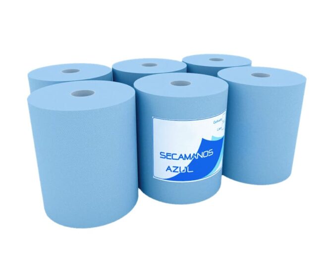 Bobina secamanos alimentaria Azul