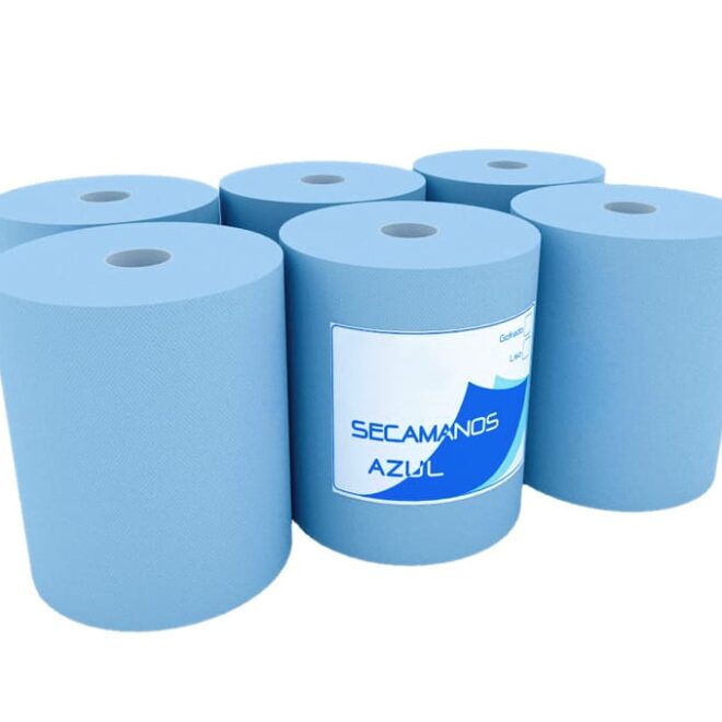 Bobina secamanos alimentaria Azul