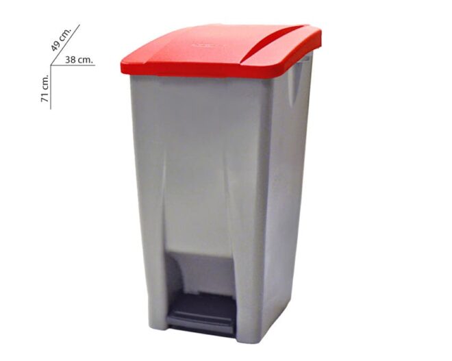 Cubo basura selectivo-pedal plástico 60 l.