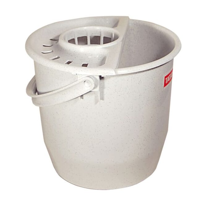 Cubo con escurridor redondo reforzado