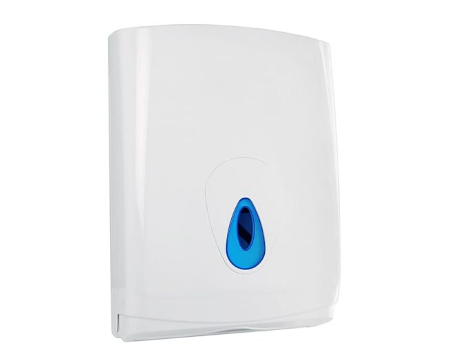 Dispensador toalla Z blanco