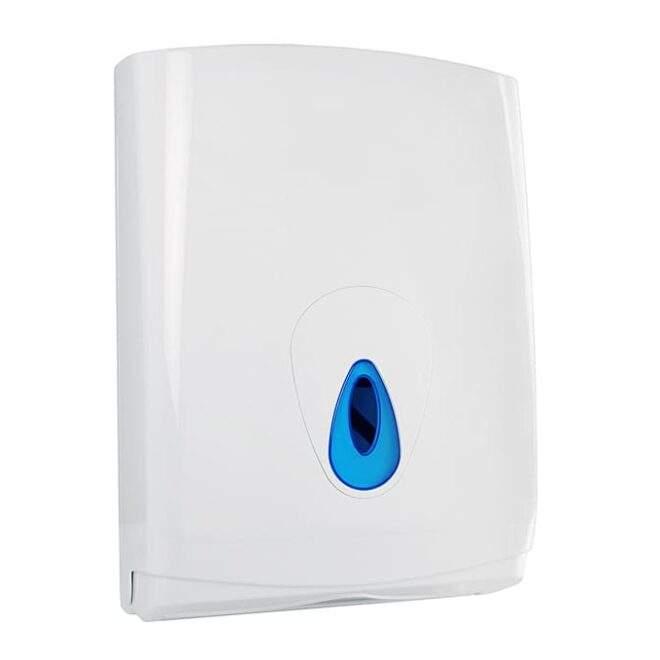 Dispensador toalla Z blanco