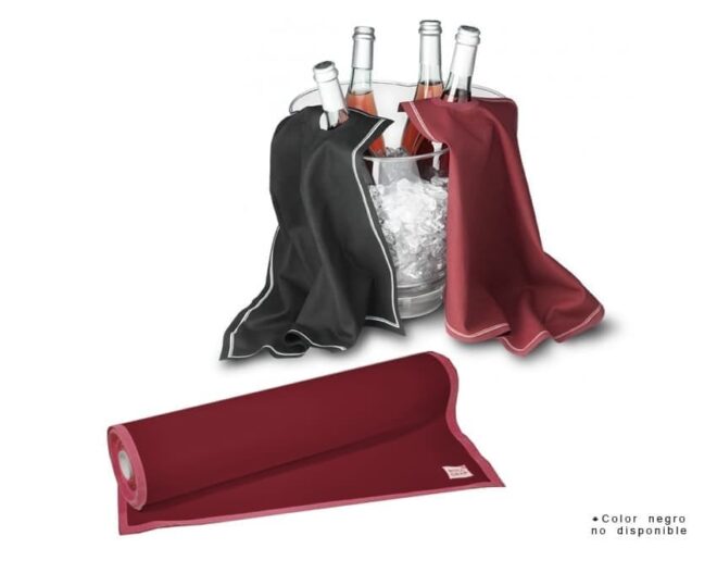 Paño Roll Drap botellas Negro