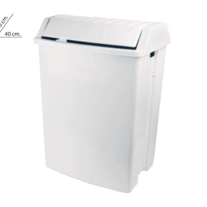 Papelera con tapa basculante