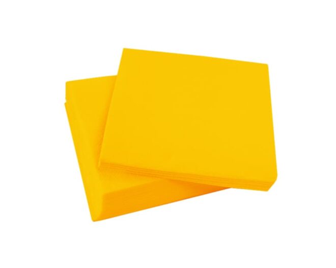 Servilleta micropunto 20 x 20 cm. Amarillo