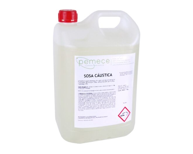 Sosa cáustica líquida 8 kg.